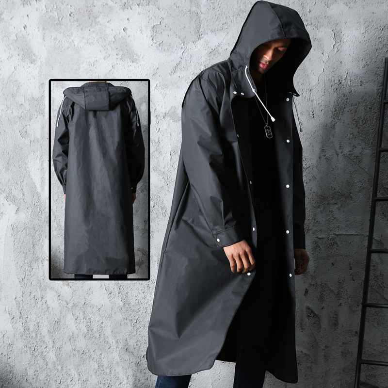 Noir mode adulte imperméable L - Camping Rain Poncho avis et prix