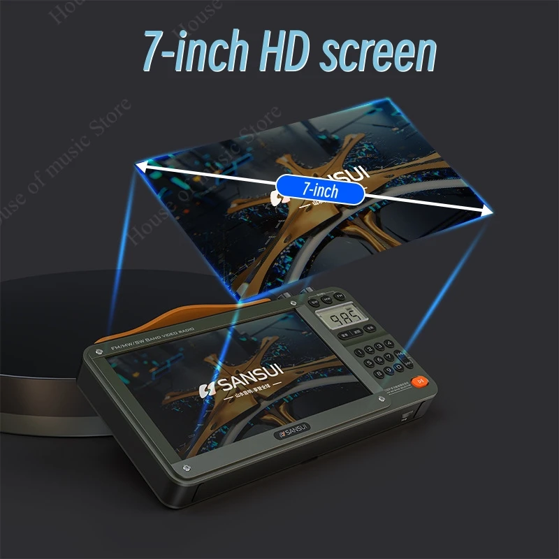 Sansui F50/F51 Écran HD Radio  - Outdoor Camping Videos avis et prix